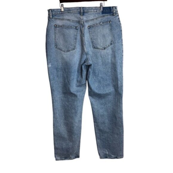Abercrombie& Fitch Women’s 34/18L Light Wash Jeans Curve Love Distressed New - Picture 2 of 7